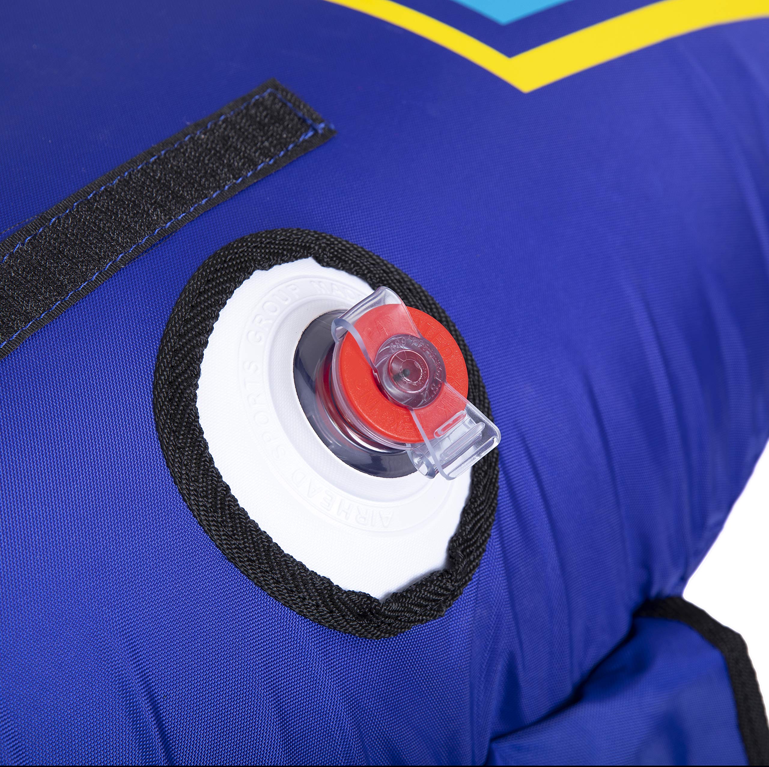 AIRHEAD side profile of the Strike on water demonstrating stable single-rider balance