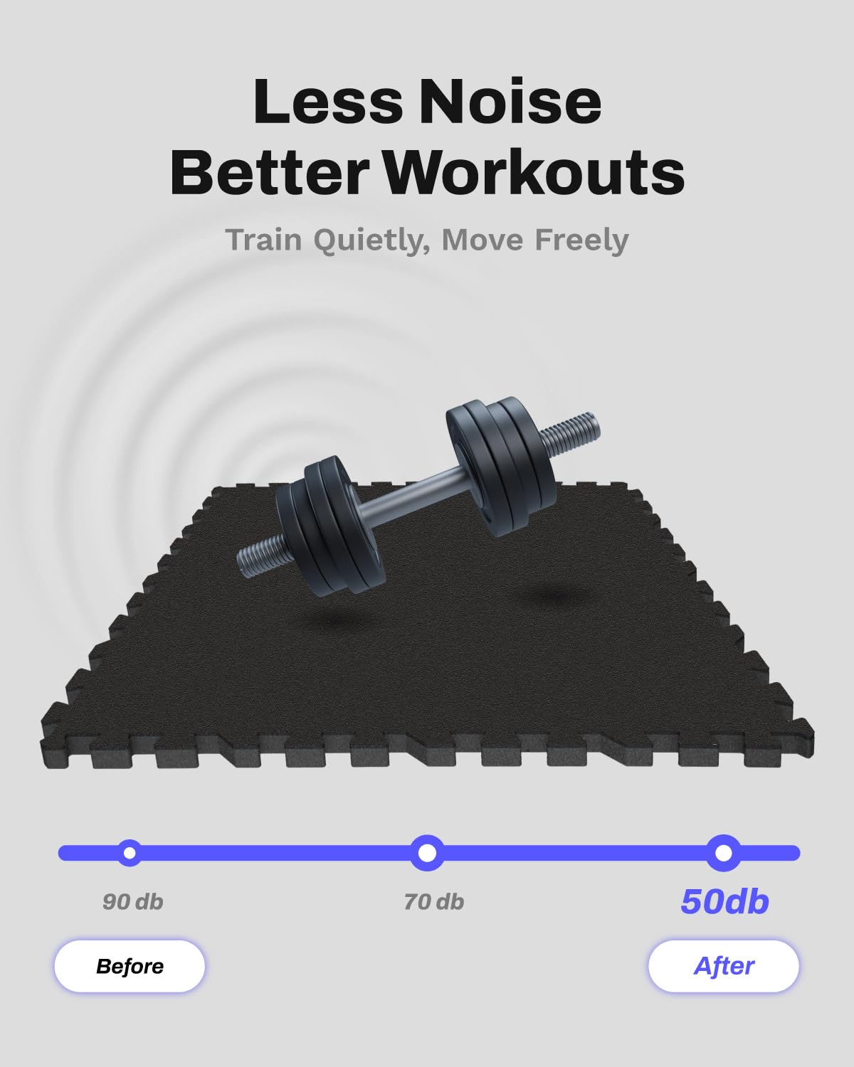AIRHOP with kettlebell impact area showing durability and noise reduction