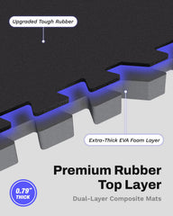 AIRHOP textured rubber top close-up providing slip resistance for workouts