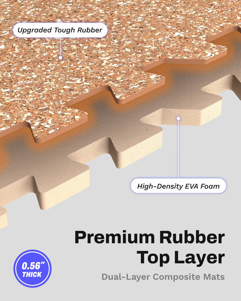 AIRHOP textured rubber top close-up highlighting non-slip surface and abrasion resistance