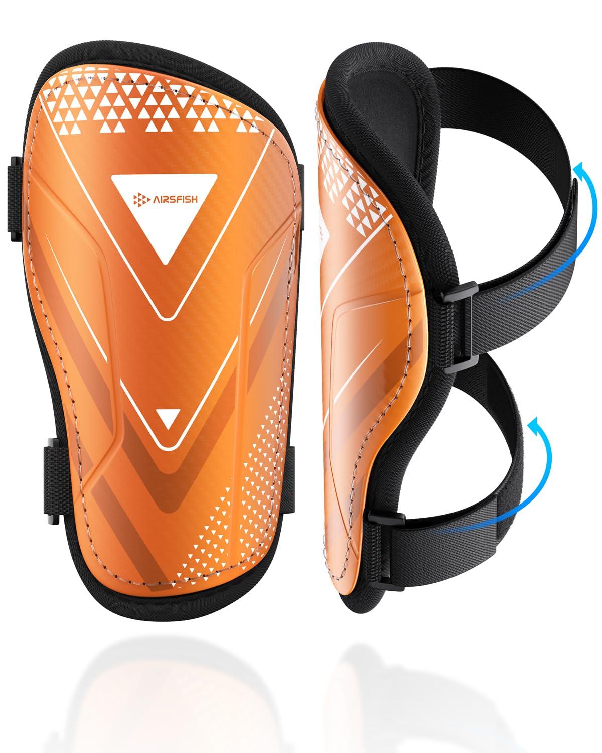 AirsFish front view small orange guard shows streamlined protection and fit
