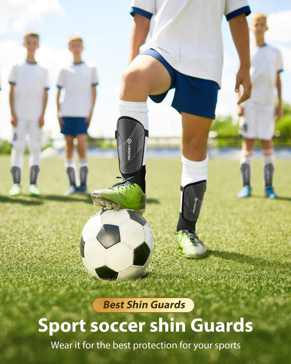 AirsFish in use kid wearing on field showing secure fit and movement stability