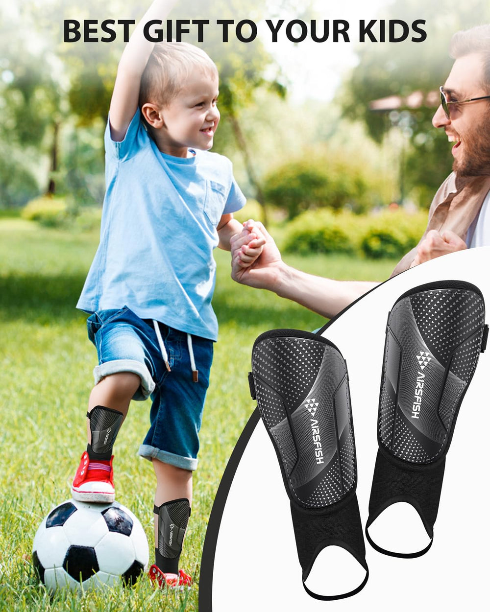 AirsFish scale size comparison small showing size fit for youth players