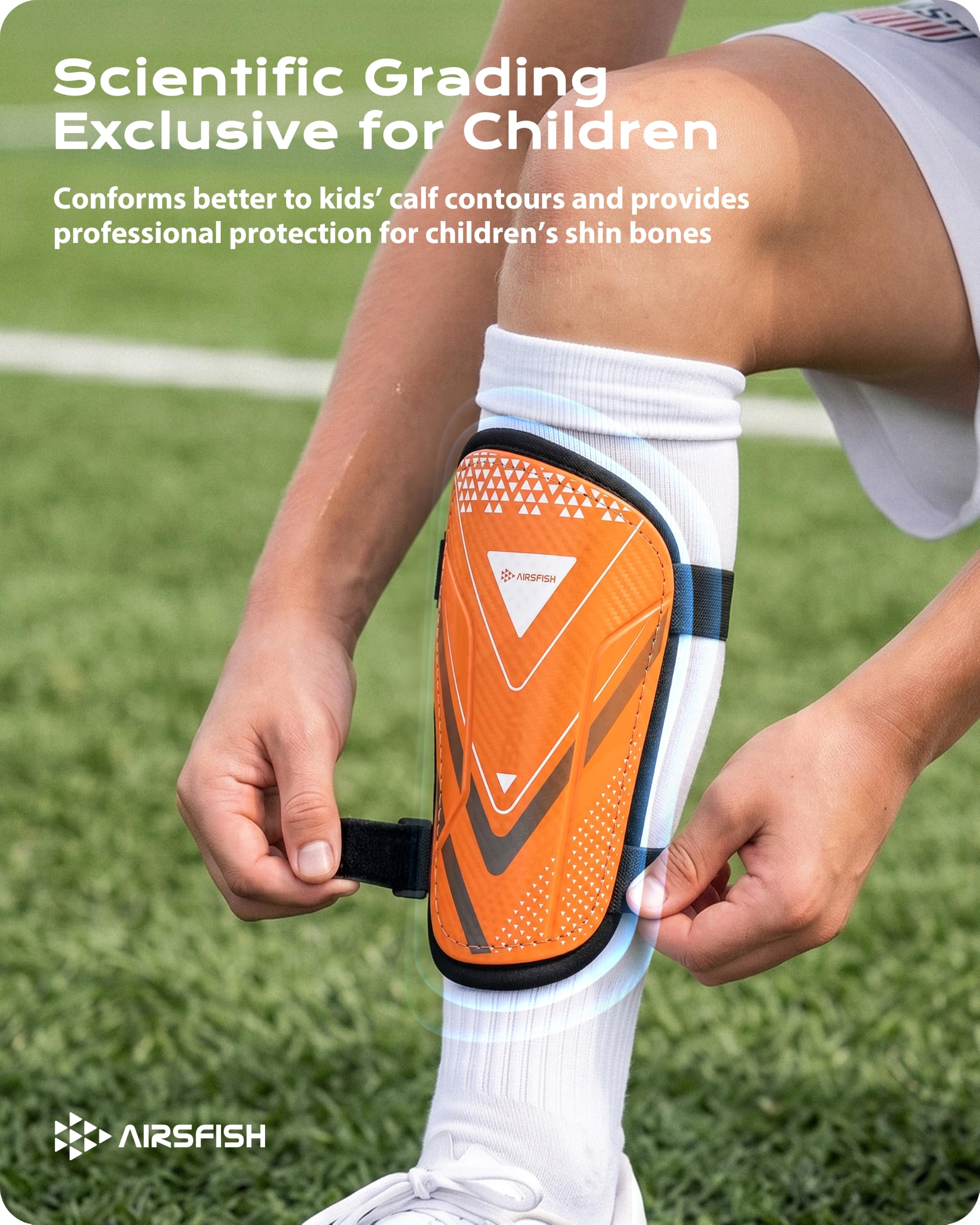 AirsFish elastic Velcro straps and dual buckles for secure wear