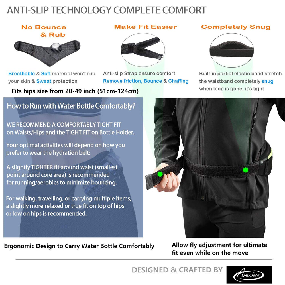 AiRunTech demonstration of trim-to-fit strap showing customizable sizing benefit