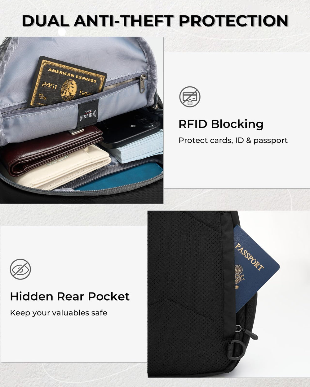 AiryLeben worn crossbody in city setting for hands-free travel ease