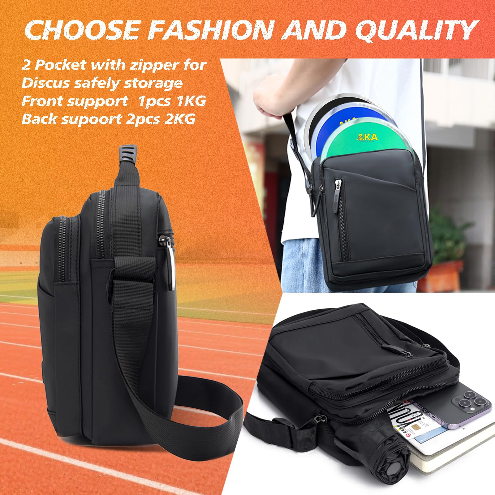 AKABIKE adjustable shoulder strap detail offering customizable cross-body comfort