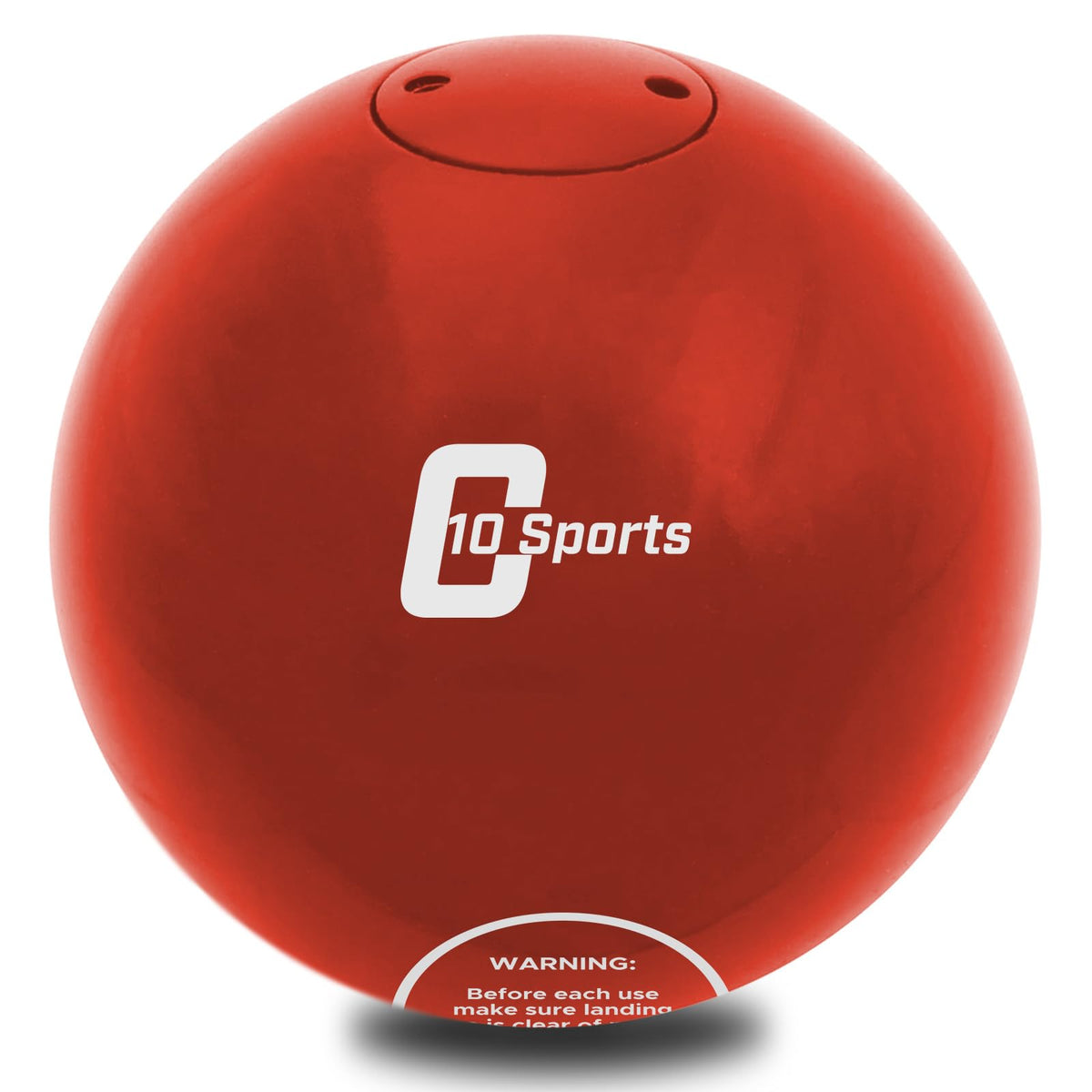AKABIKE front view of cast-iron shot put showing smooth finish and weight clarity