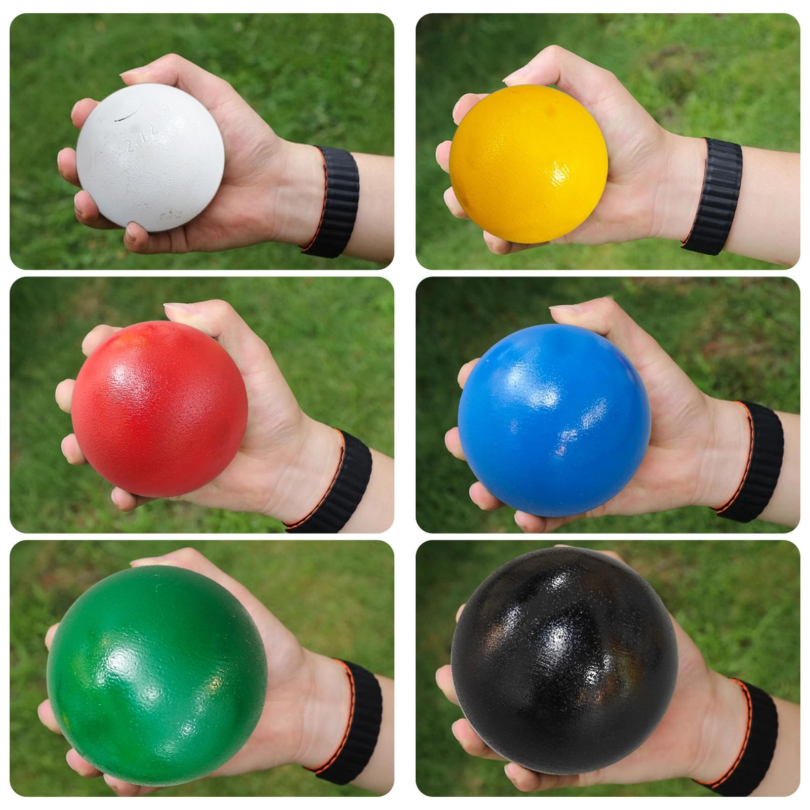 AKABIKE shot put staged on track showing real-world training durability benefit