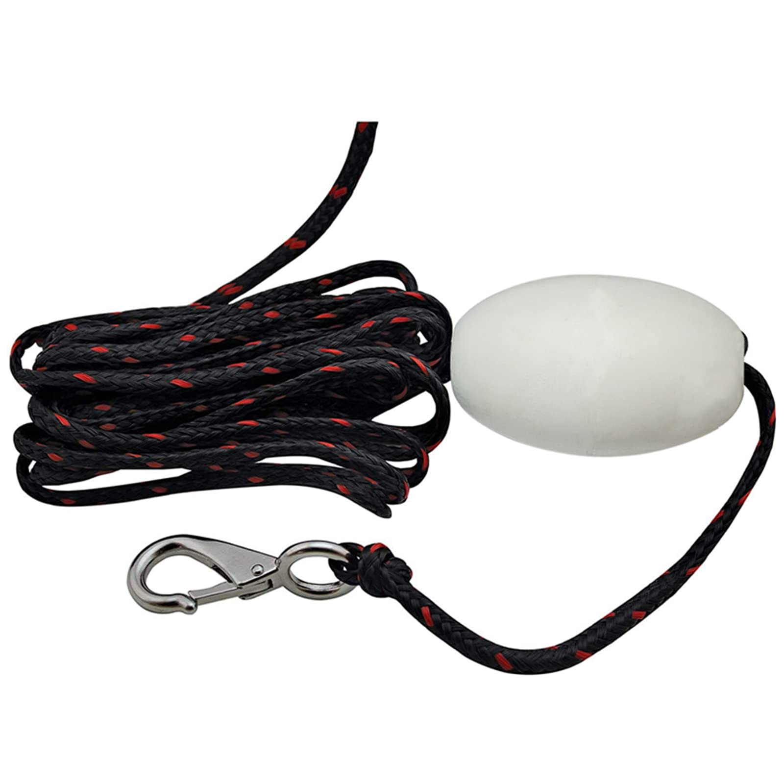 akoleyer anchor deployed with white float visible for easy location and safety