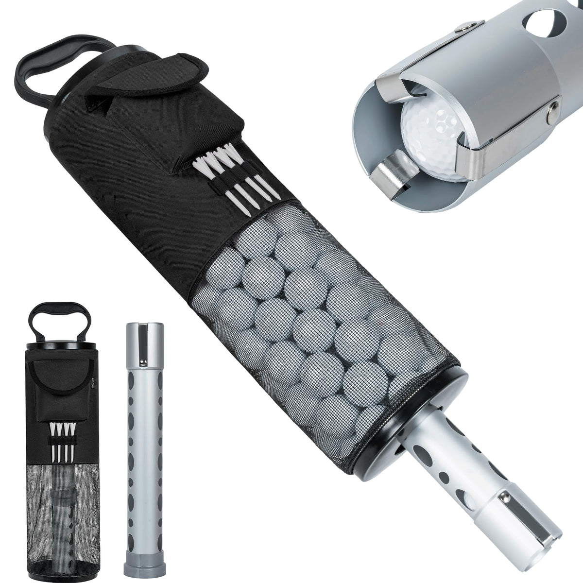 AKOZLIN front view shag bag showing capacity and easy access benefit