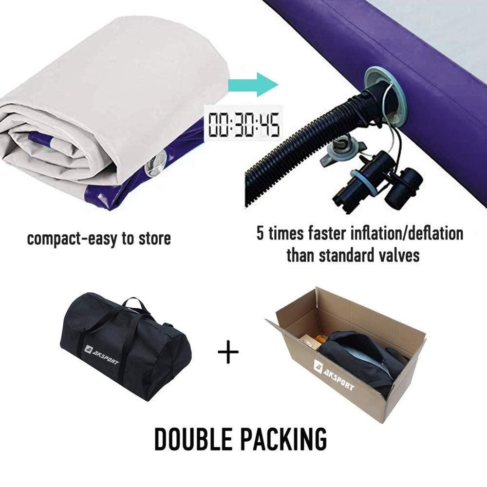 AKSPORT folded in carry bag showing portable storage and transport benefit