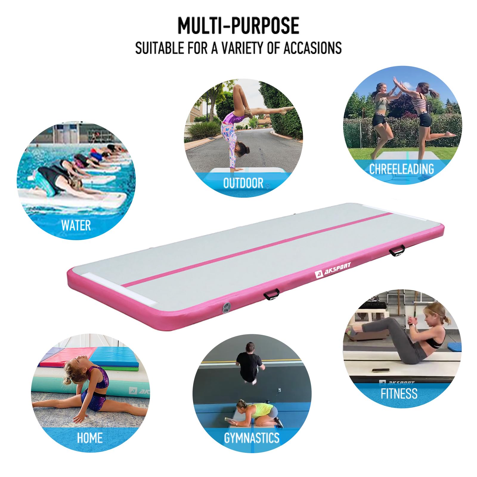 AKSPORT lifestyle image backyard training setup showing portability and outdoor practice benefit