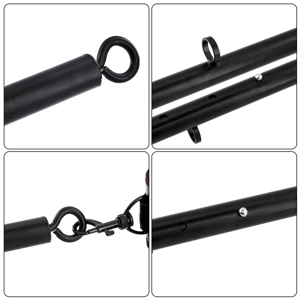 AlatinGlow adjustable bar length demonstrated with measurement markers for progressive stretching