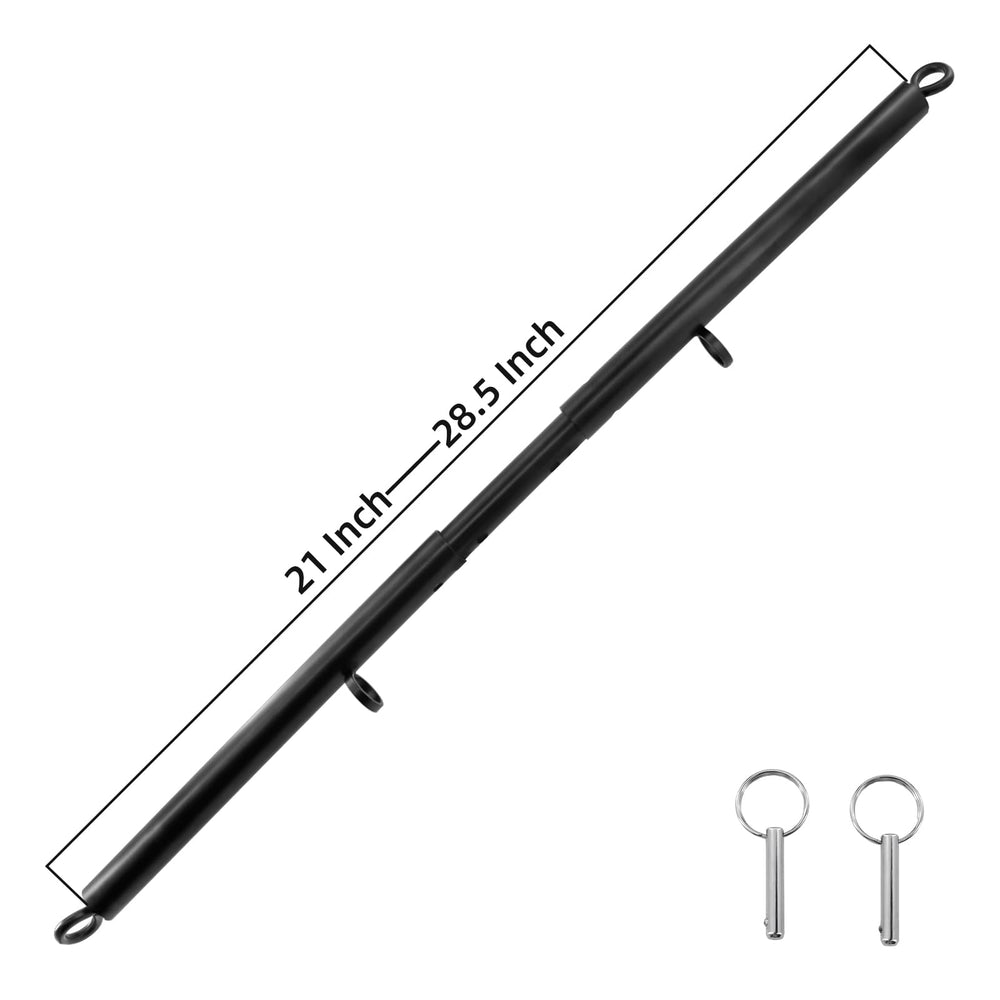 AlatinGlow next to ruler for scale showing compact adjustable length and travel readiness