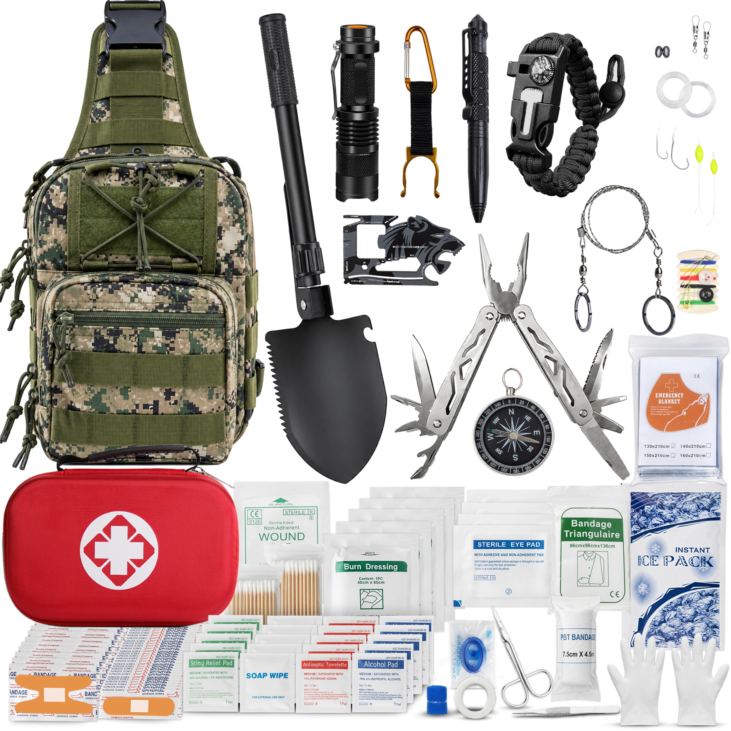 Alertoa front view of packed case showing organized, grab-and-go storage benefits