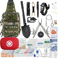 Alertoa front view of packed case showing organized, grab-and-go storage benefits
