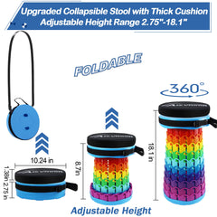ALEVMOOM thick cushioned top close-up for added comfort during long sits