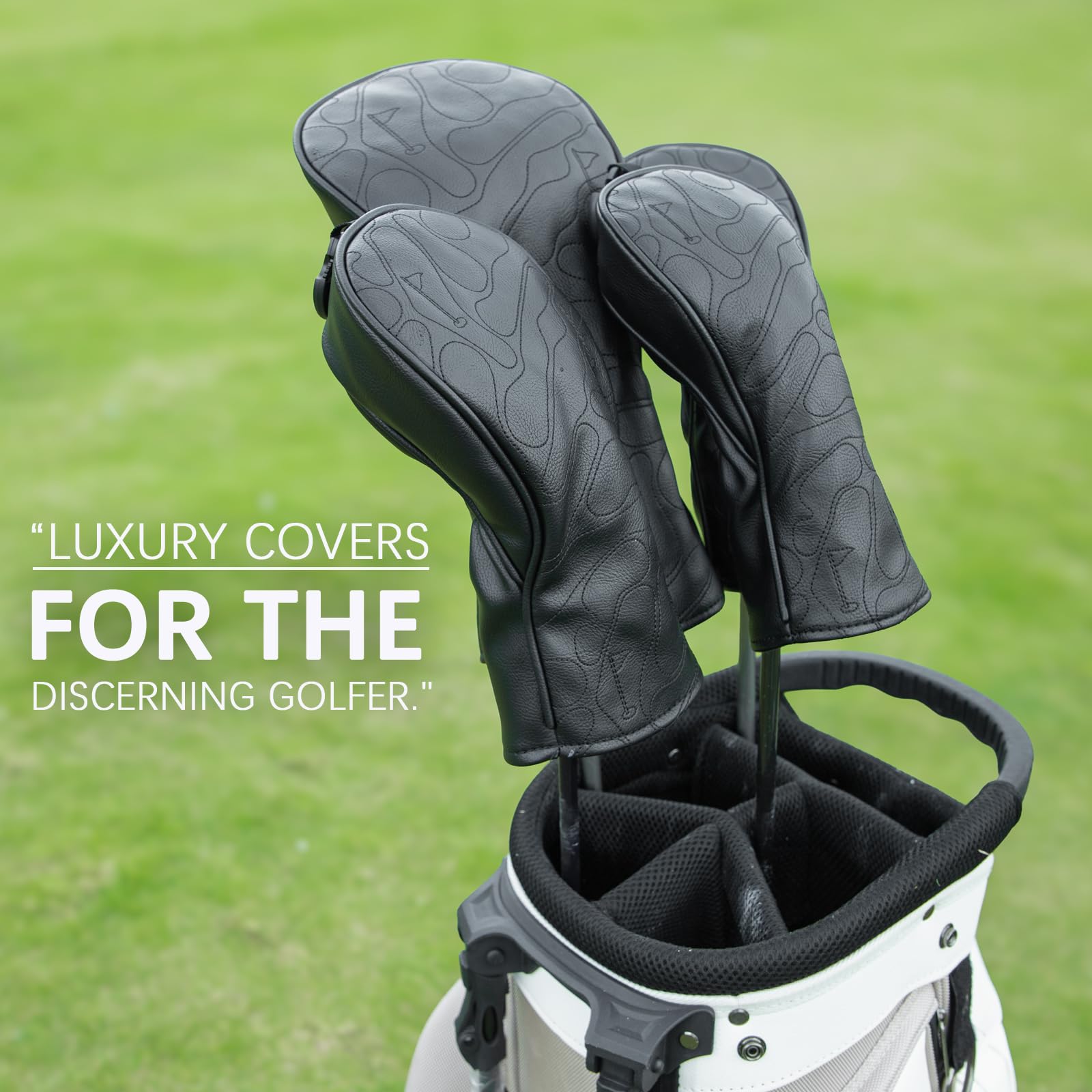 Aliennana interior lining detail demonstrating soft cushioned protection for club heads