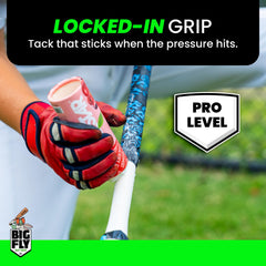 All-Star product applied to bat taper demonstrating improved grip and control
