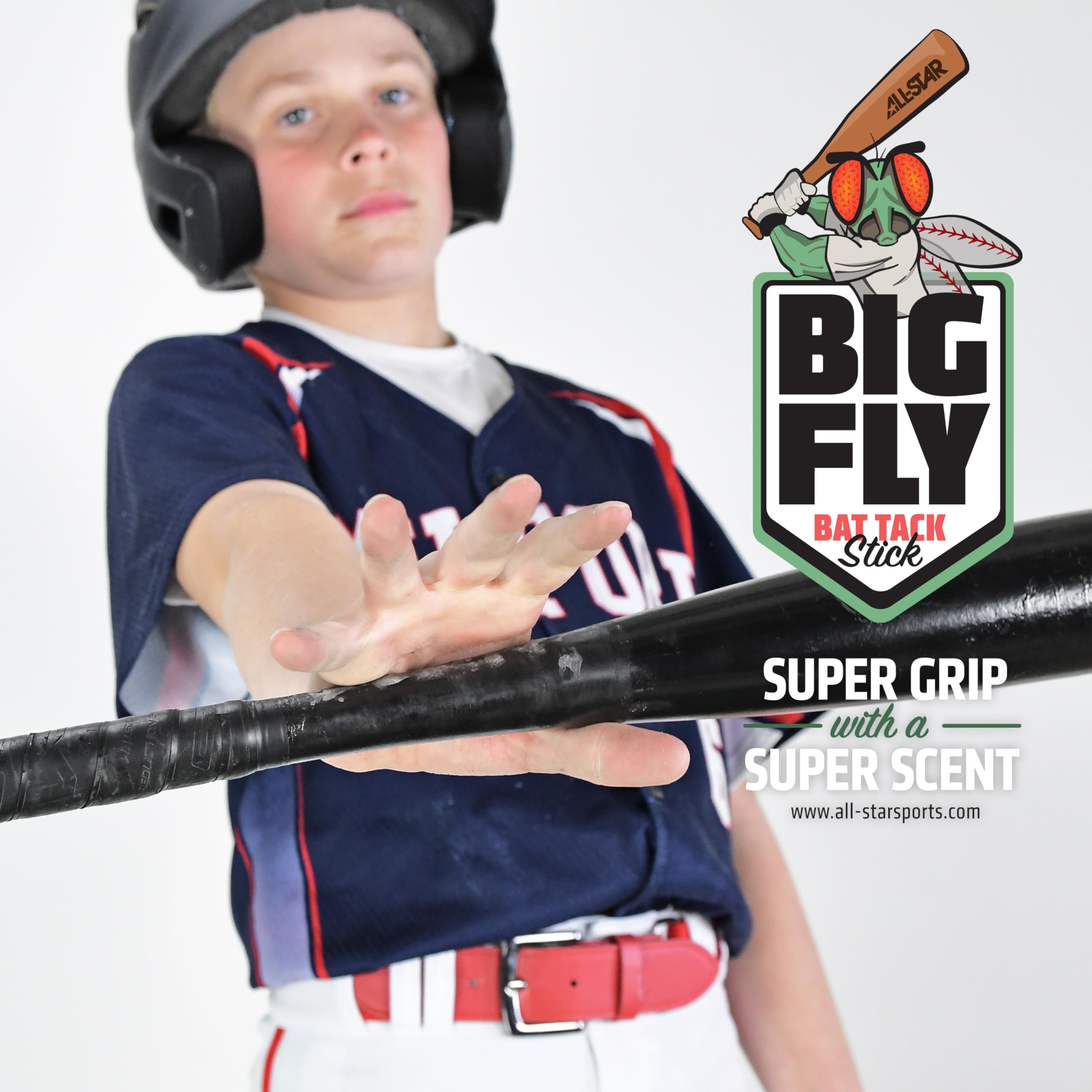 All-Star stick with baseball gear in bag illustrating scent and game-ready benefit