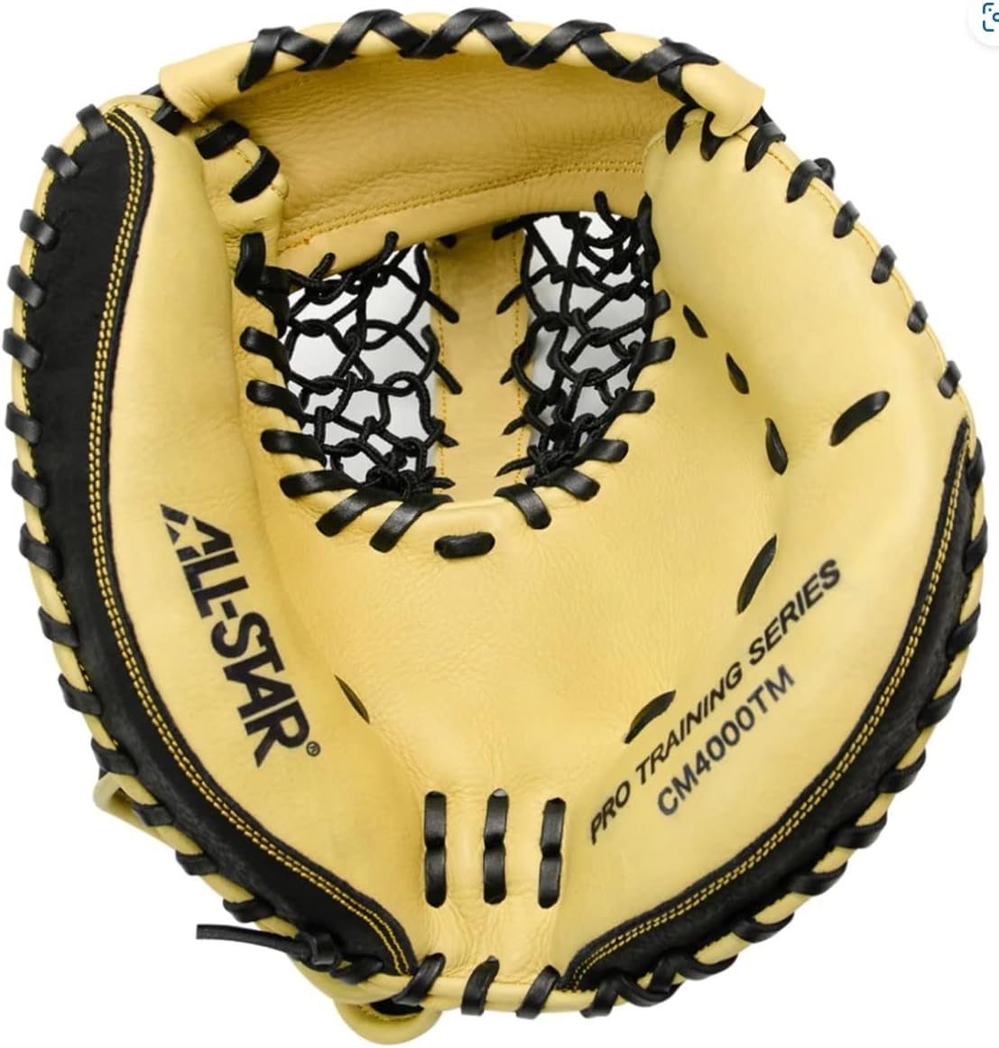 All-Star Keyhole mitt front view showing full-size profile and realistic game feel