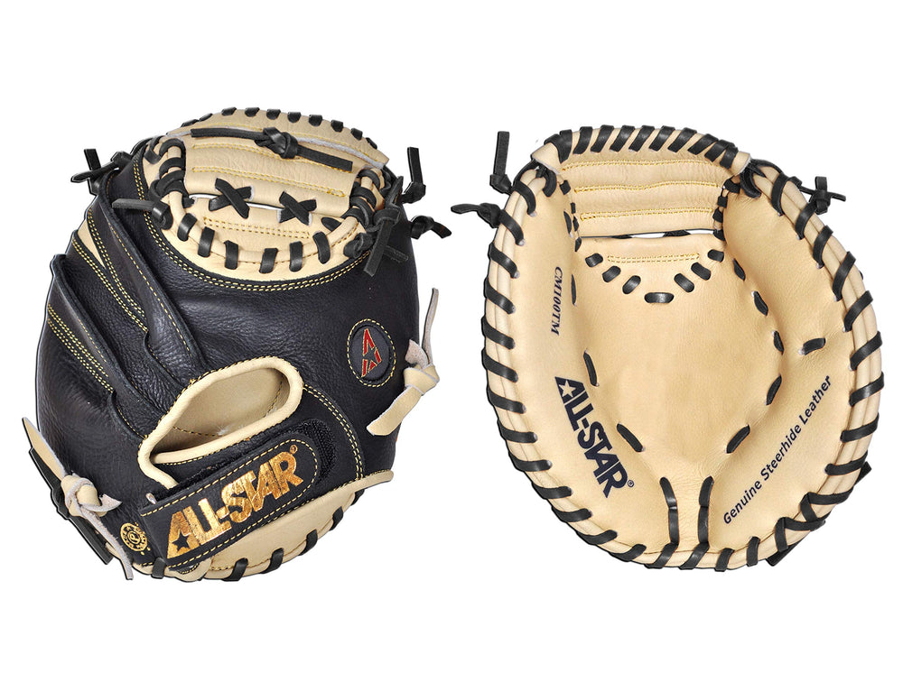 ALL-STAR pocket mitt front view showing compact pocket for precise catching