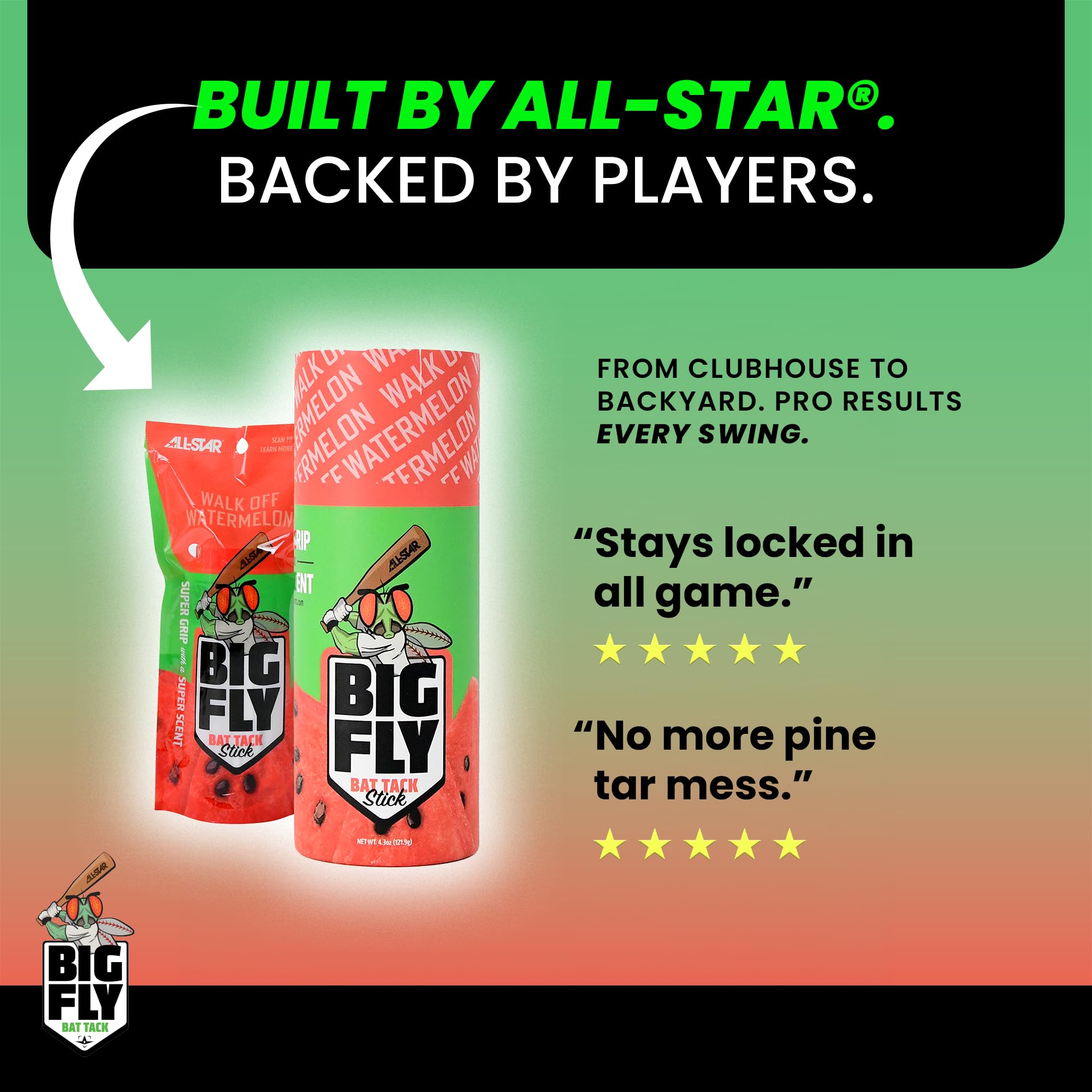 Player in dugout enjoying All-Star Walkoff Watermelon scent before stepping to plate