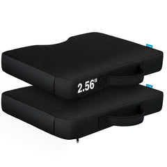 Allhercom front view showing two cushions and compact pack portability and comfort