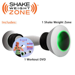 Allstar Shake Weight Zone closeup of LED ring showing zone colors for instant feedback