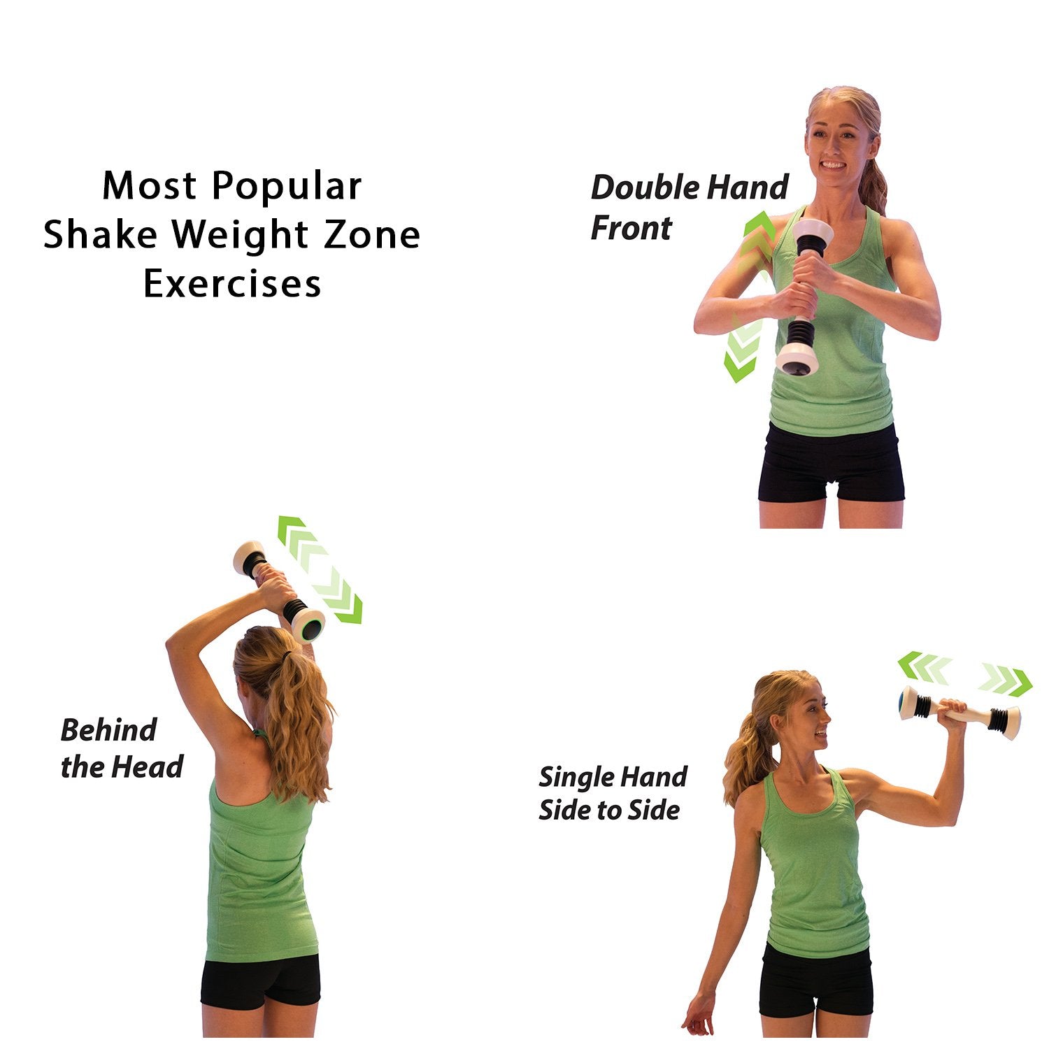 Allstar Shake Weight Zone held in hand to show compact 4lb scale for travel-friendly workouts