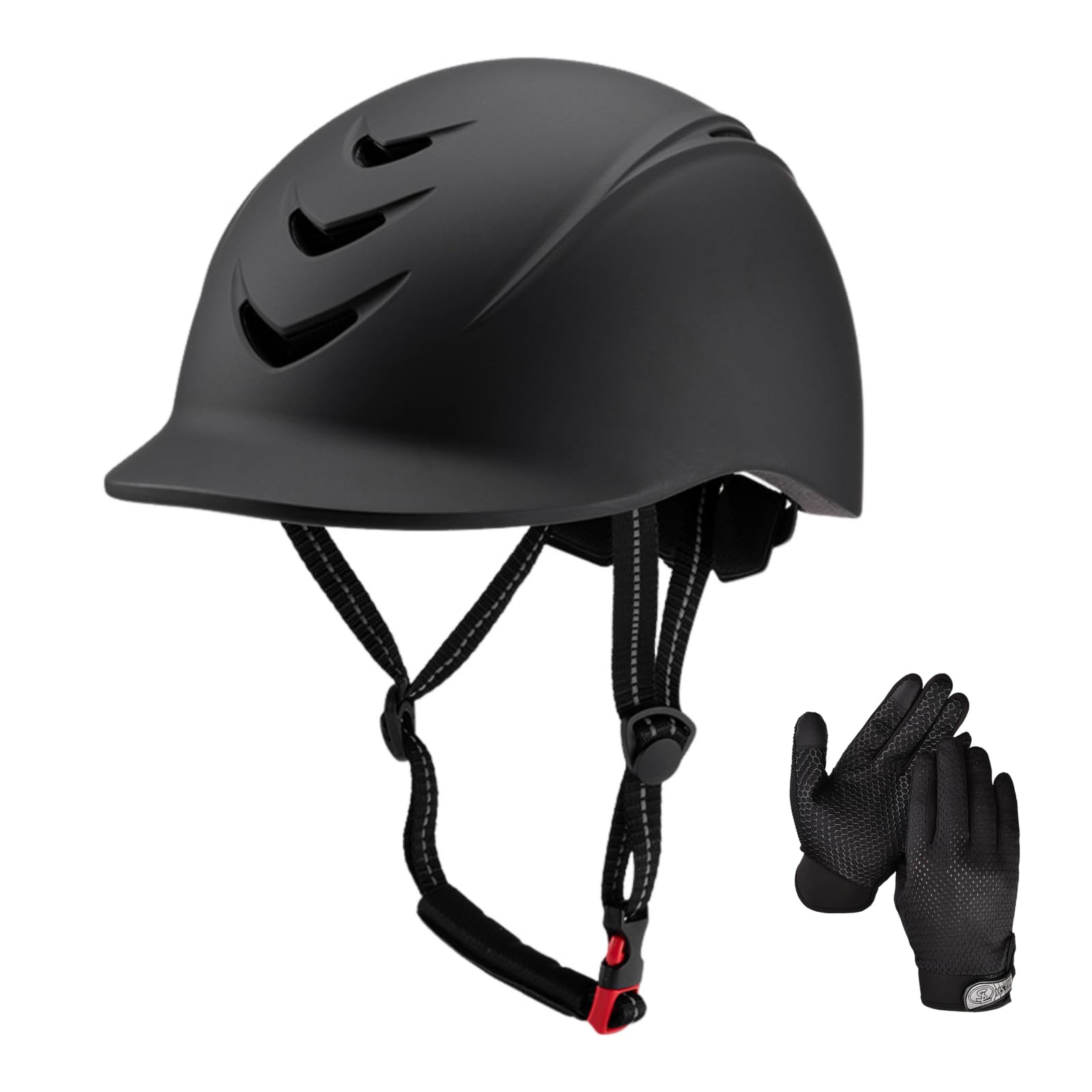 Almpal helmet front view showing protective shell and confident head protection