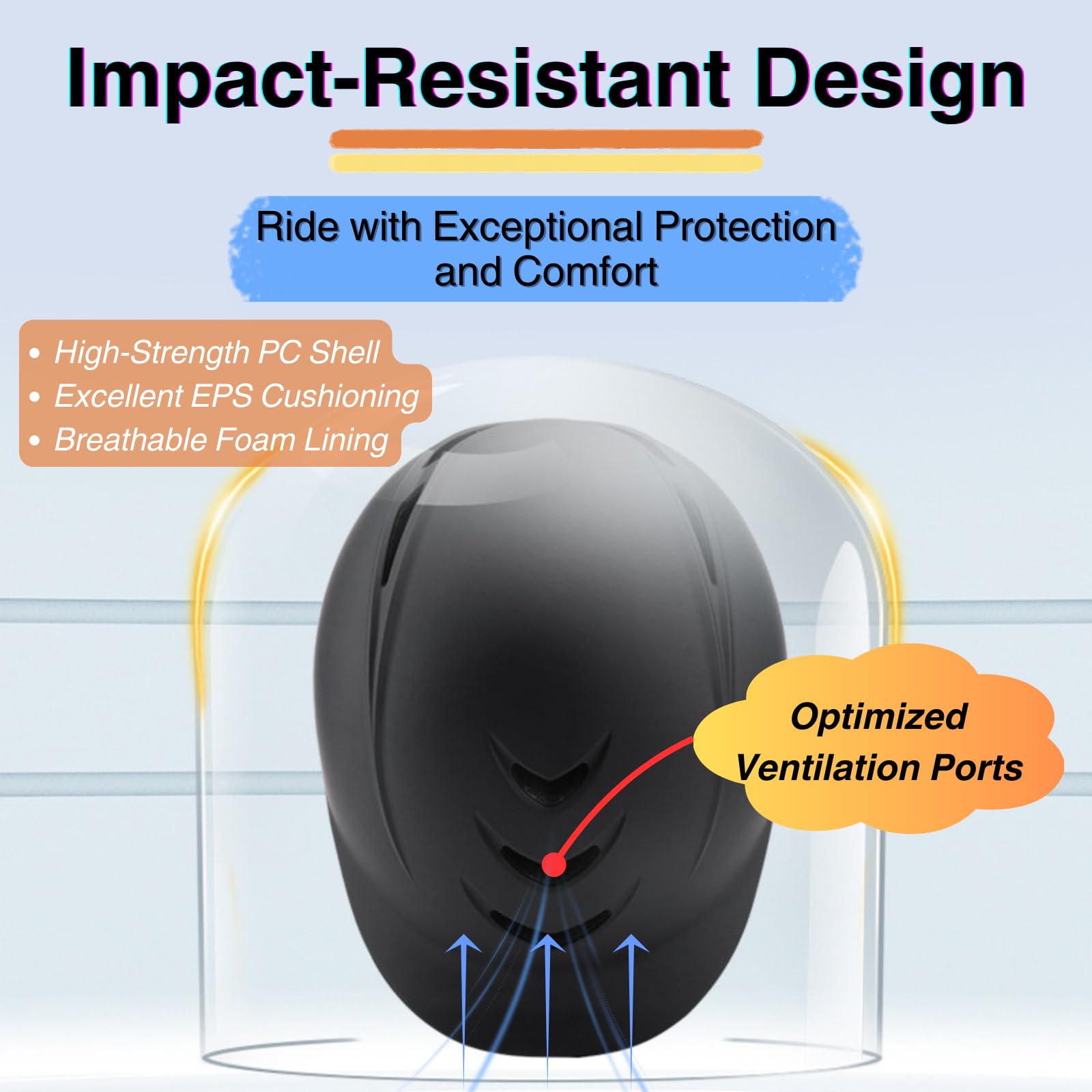 Almpal helmet ventilation detail highlighting airflow channels and cooling benefit