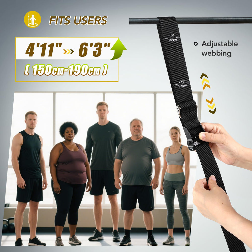 ALongSong installed on a pull-up bar demonstrating easy attachment and safe use