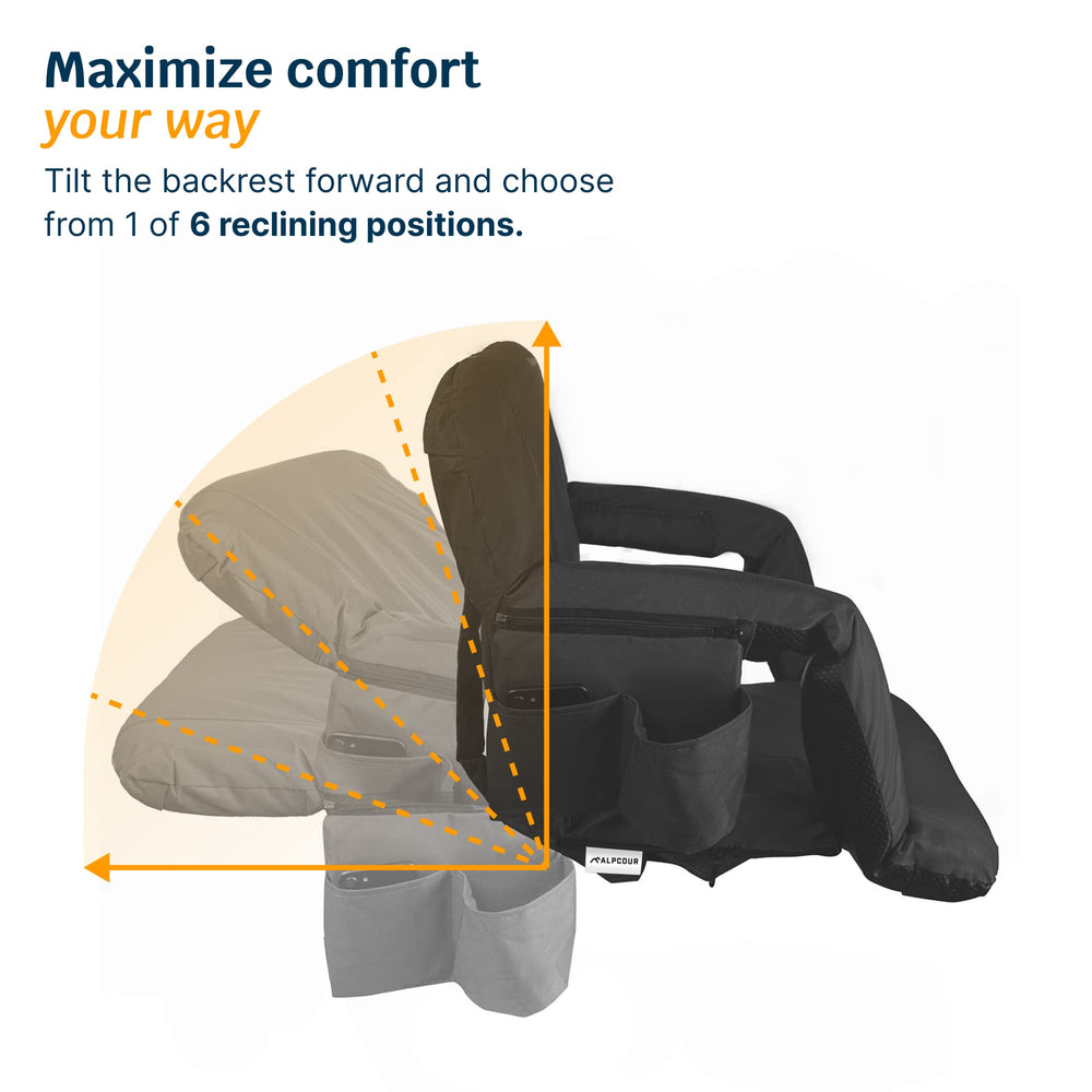 Alpcour folded flat for carrying with shoulder straps for easy transport