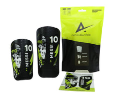 Alpha Soccer EVA foam backing close-up offering comfort and breathability to legs
