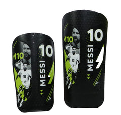 Alpha Soccer front packaging showing shin guard set and included wrap for confidence