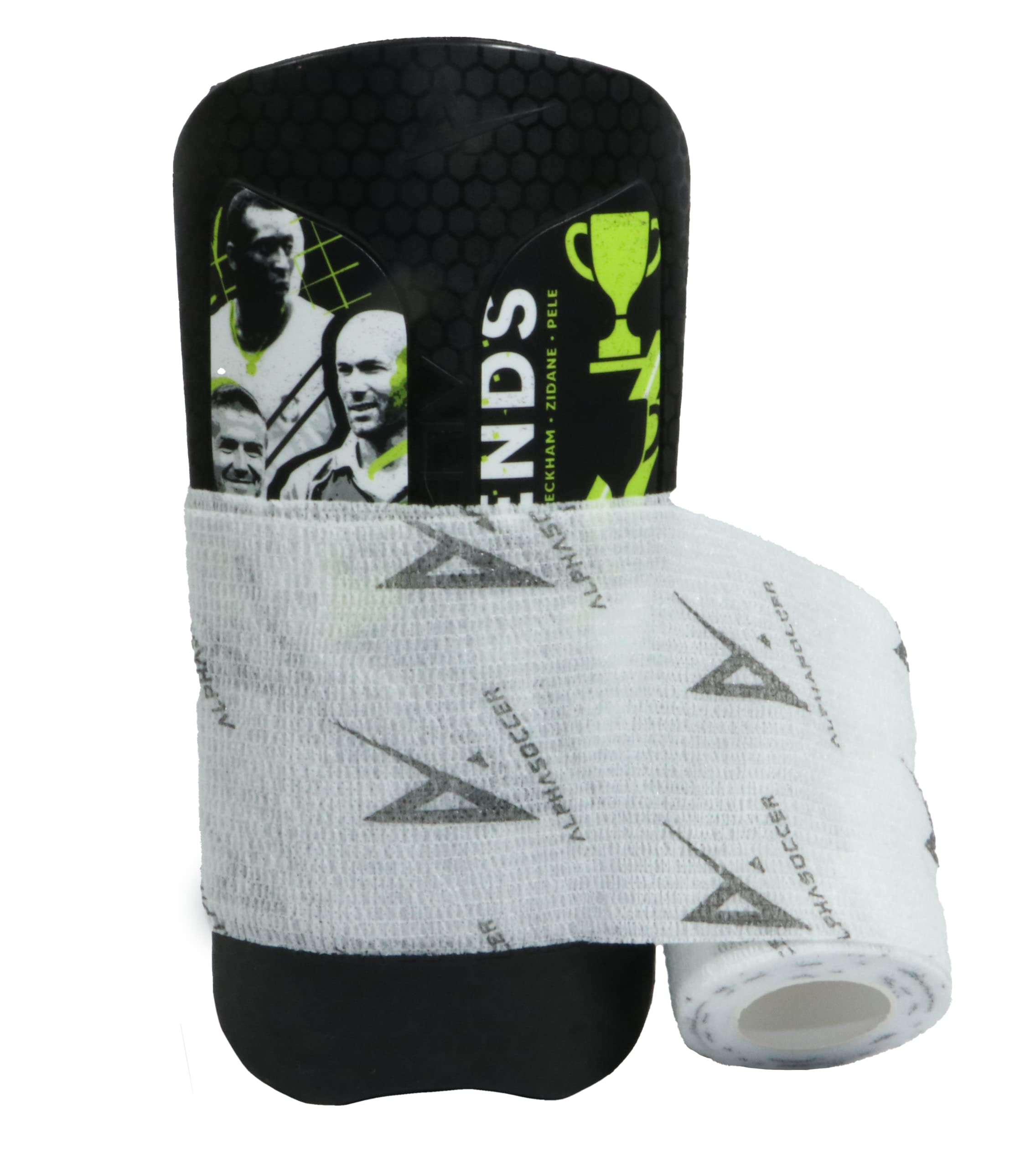 Alpha Soccer size comparison S/M versus M/L showing coverage difference and fit choice