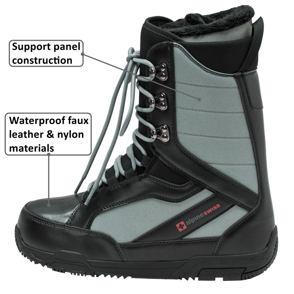 Alpine Swiss top close-up of lacing system and quick-pull liner for easy glove adjustments