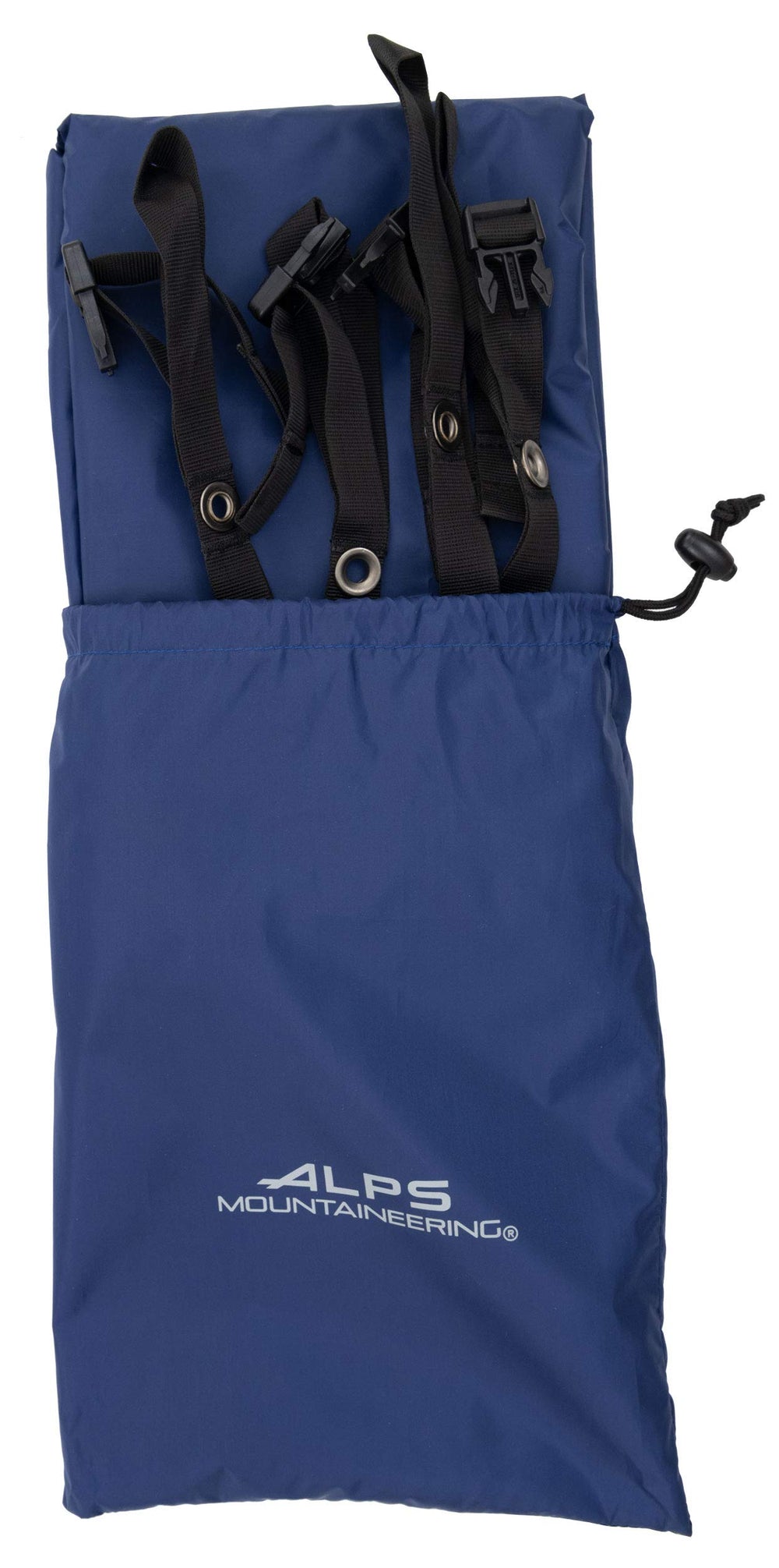 ALPS Mountaineering corner grommet and buckle close-up for secure attachment