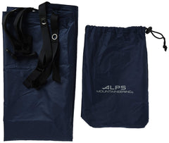 ALPS Mountaineering full footprint laid out to show 7'3 x 2'5 dimensions and protection