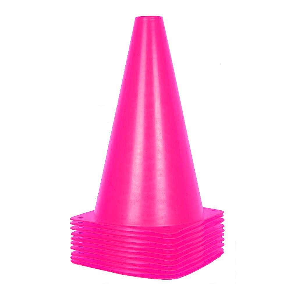 Alyoen pink cones front view showing set and visibility benefit