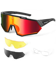 AMANEEST front-frame view showing complete sunglasses and secure fit benefit