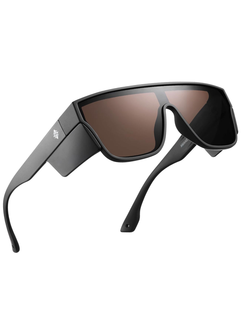 AMANEEST front view XL Z87 sunglasses showing full-face coverage and comfort