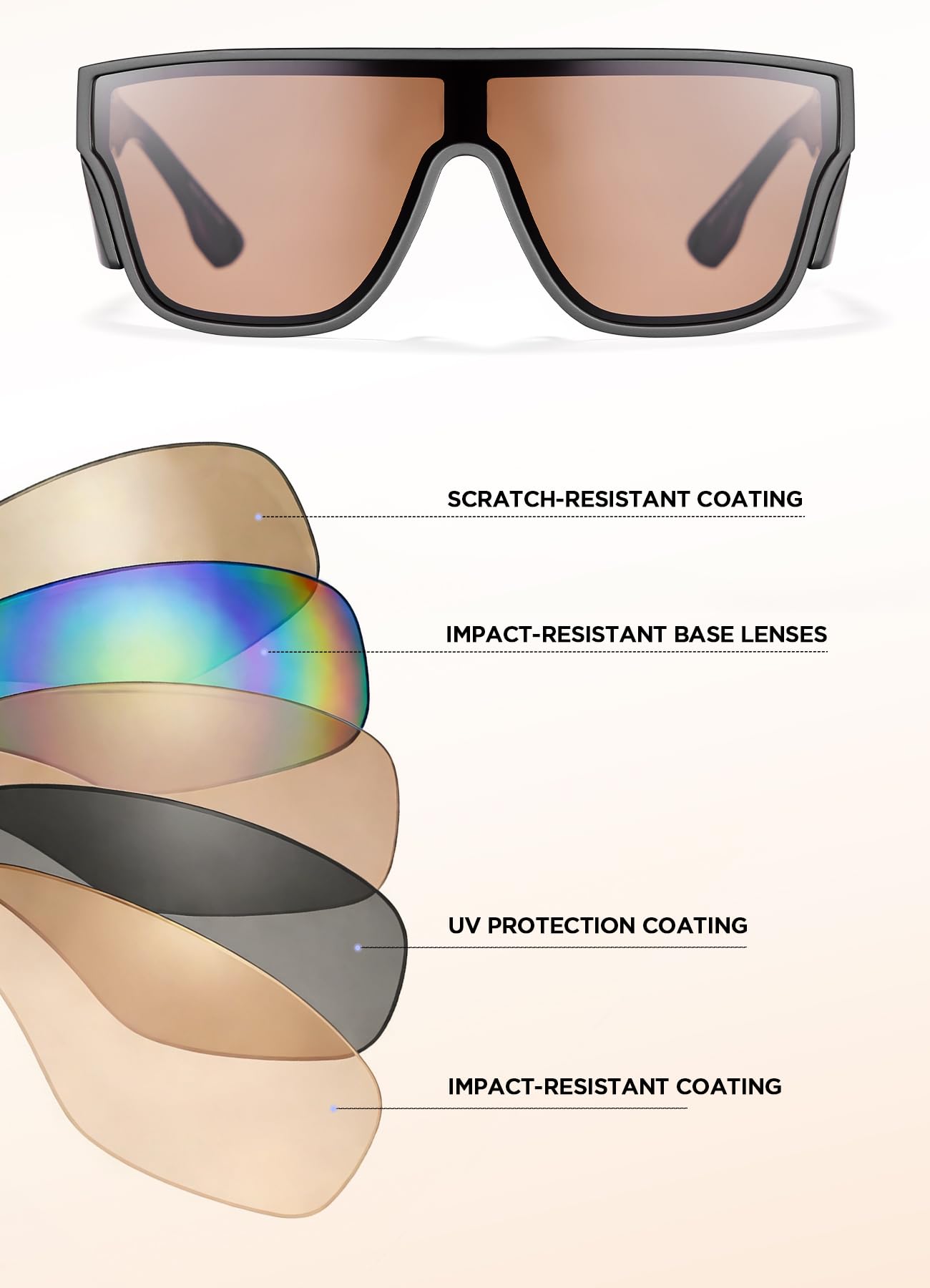 AMANEEST sunglasses worn while driving demonstrating clear dashboard visibility