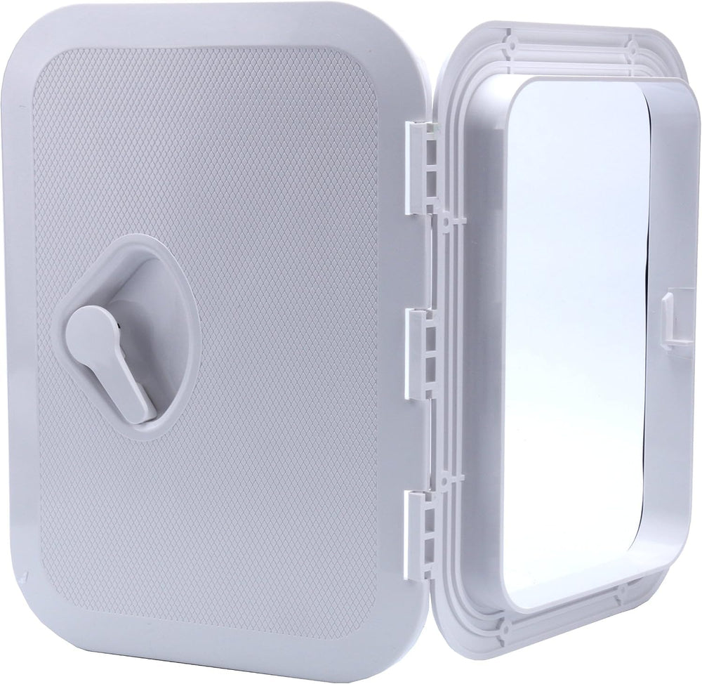 Amarine Made hatch installed on boat deck illustrating low profile and neat integration