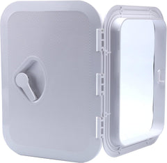 Amarine Made hatch installed on boat deck illustrating low profile and neat integration