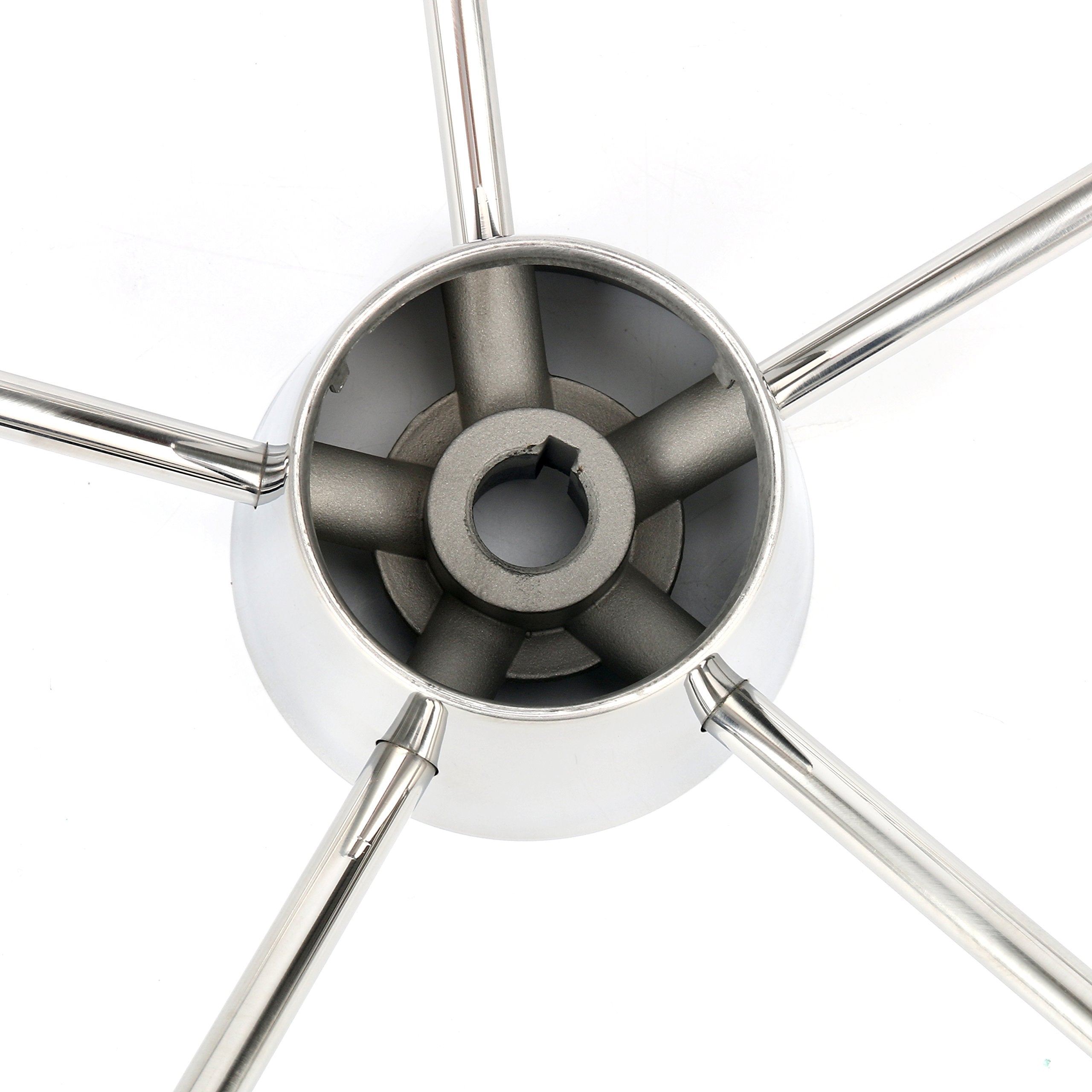 Amarine Made mounting shaft and single-notch keyway detail for secure, vibration-free fit