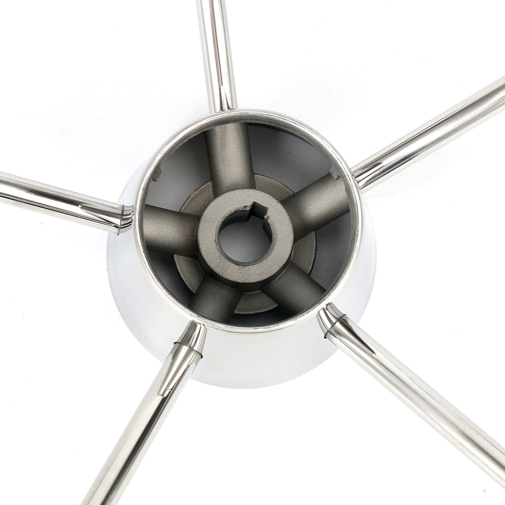 Amarine Made mounting shaft and single-notch keyway detail for secure, vibration-free fit