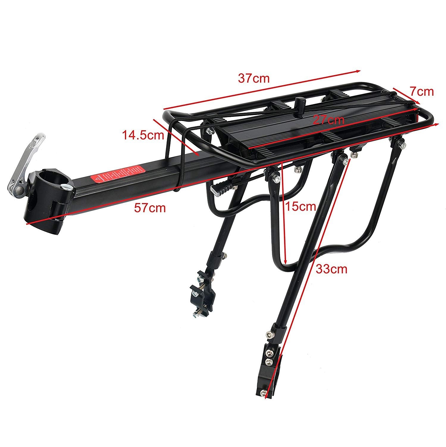 Amarine Made seatpost mount detail demonstrating adjustable fit for common posts benefit